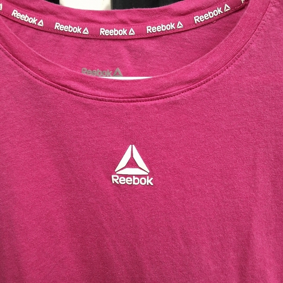 Reebok Pink Short Sleeve Tee Vibrant Style - Picture 10 of 11